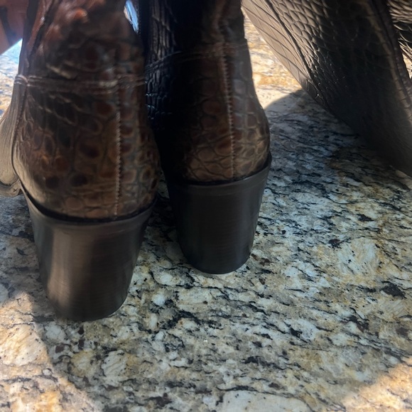 Vince Camuto x Fashion Jackson Tall Shaft Leather Boots Pearlanie - Cocoa - Picture 3 of 7